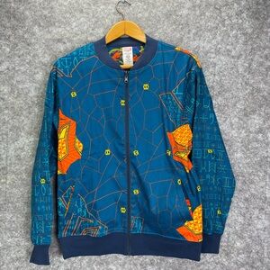 Disney Marvel Black Panther Jacket Adult Medium Blue Reversible Wakanda Park New